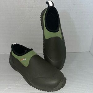 HISEA Size 7 Slip On Rain Boots Waterproof Farm Garden Fishing Mud Working Shoes